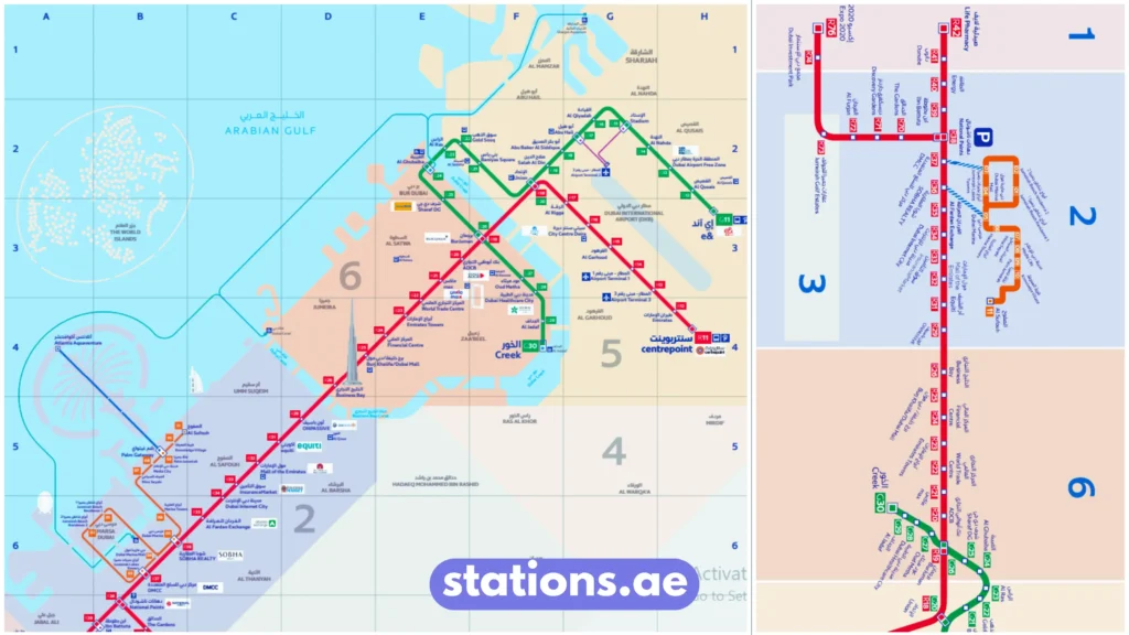 RTA Metro Map