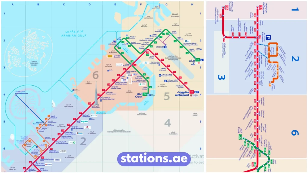 RTA Metro Map