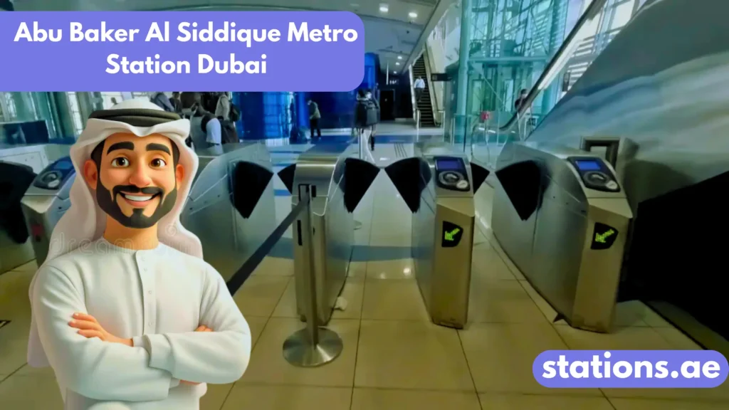 Abu Baker Al Siddique Metro Station Dubai