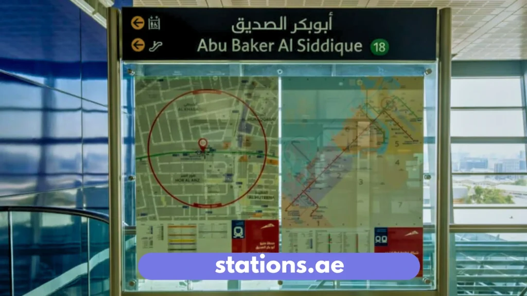Abu Baker Al Siddique Metro Station Dubai