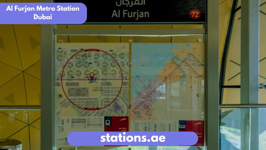 Al Furjan Metro Station Dubai