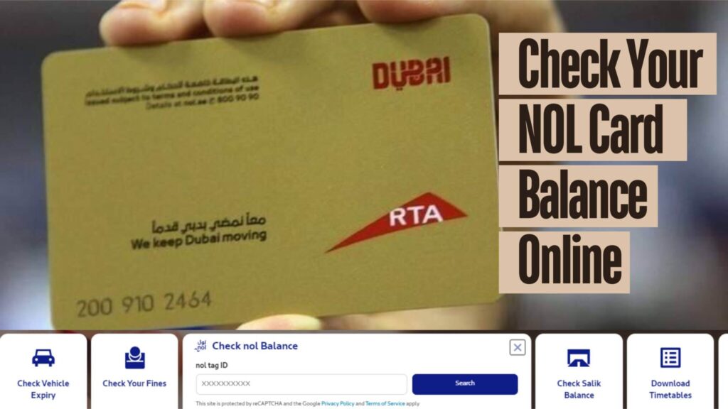check your Nol Card Balance