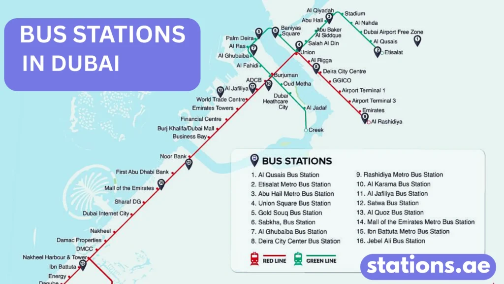 Dubai RTA Bus Zone Map