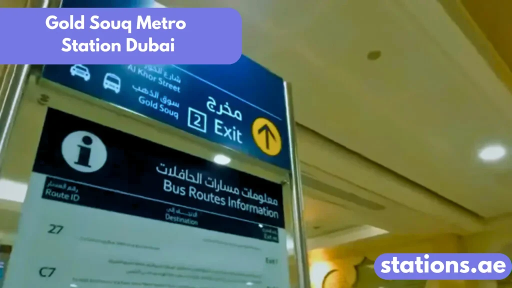 Gold Souq Metro Station Dubai