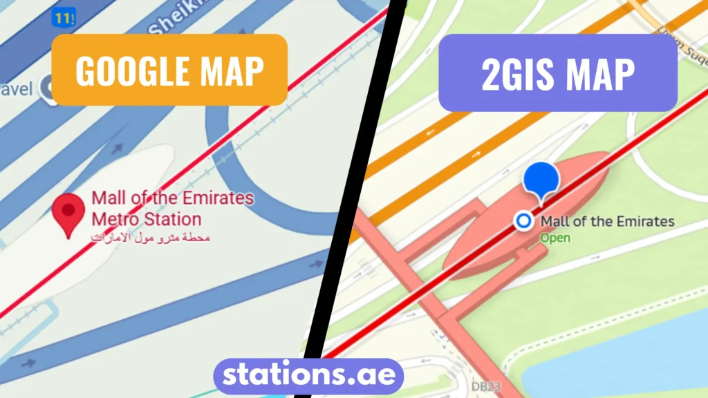 Mall of Emirates Metro Station Dubai