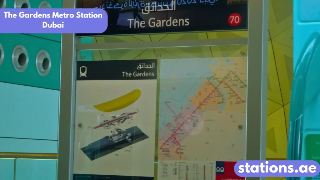 The Gardens Metro Station Dubai