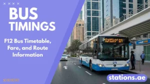 F12 Bus Timetable
