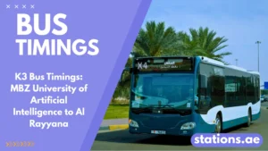 K3 Bus Timings