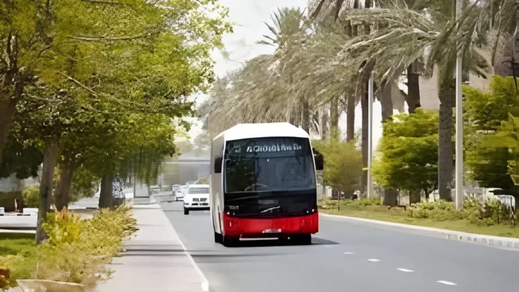 Dubai RTA F59 bus from Dubai Internet City 