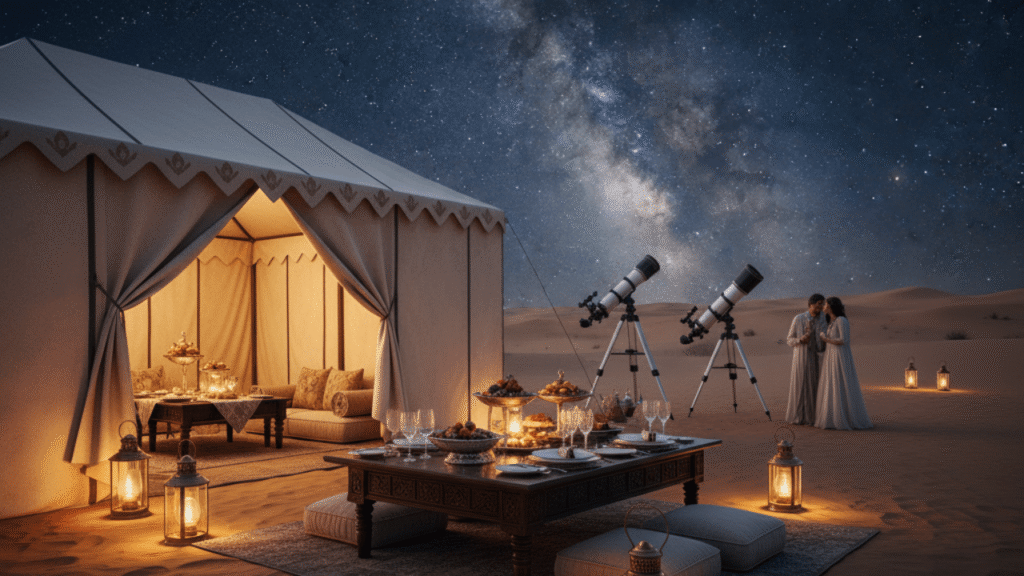Luxury camp in desert safari
