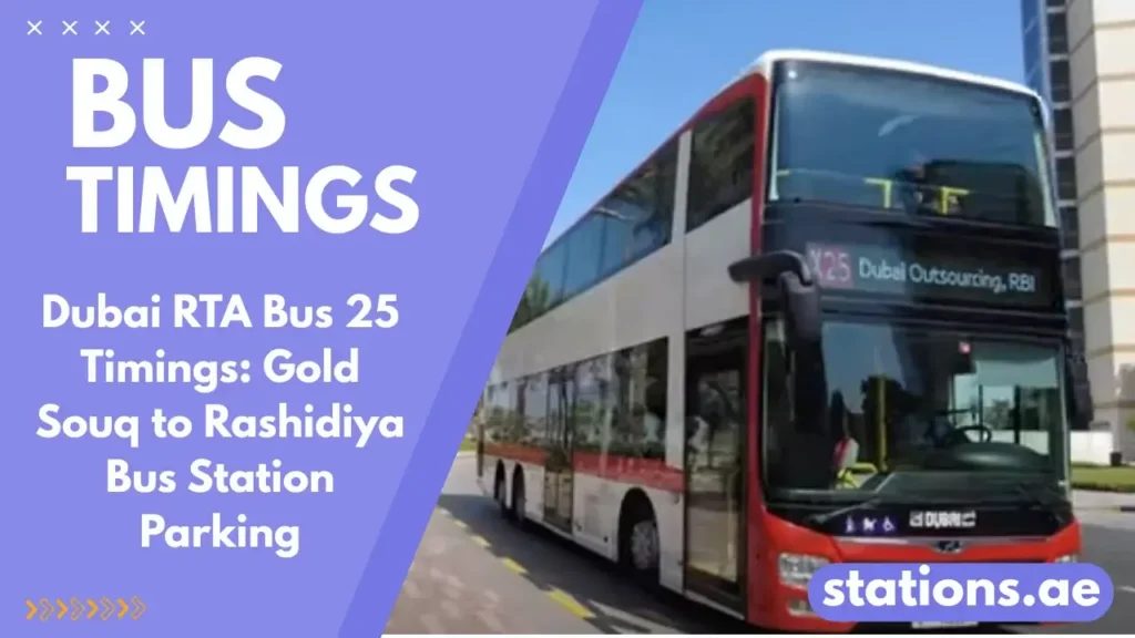 RTA BUS 25 timings