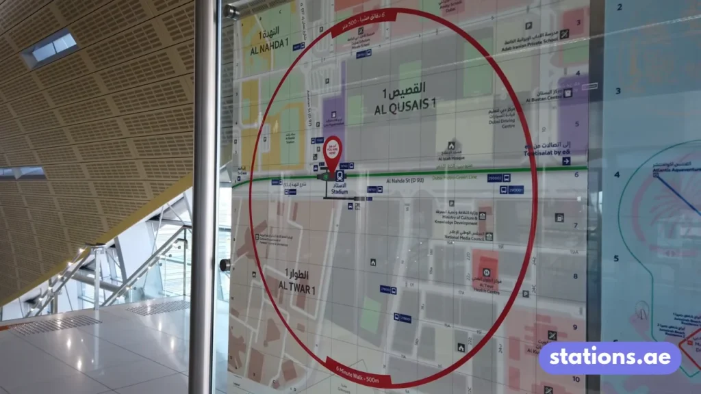 Which Metro Line Is Stadium Metro Station On?
